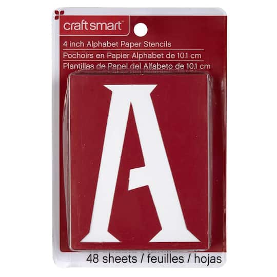 6 Pack: 4" Genie Alphabet Paper Stencils by Craft Smart™